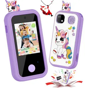 Kids Smartphone Toy for Boys & Girls Ages 3-12, 2.4'' Screen Learning Phone with Puzzle Games, Music, Educational Gift Includes 32GB SD Card