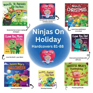 Ninjas on Holiday Hardcover Bundle (Books 81-88: I Love You, Little Ninja, St. Patrick's Day Race, Kind Ninja and the Easter Egg Hunt, I Love You, Mom -Earth Ninja, I Love You, Dad -Grumpy Ninja….)