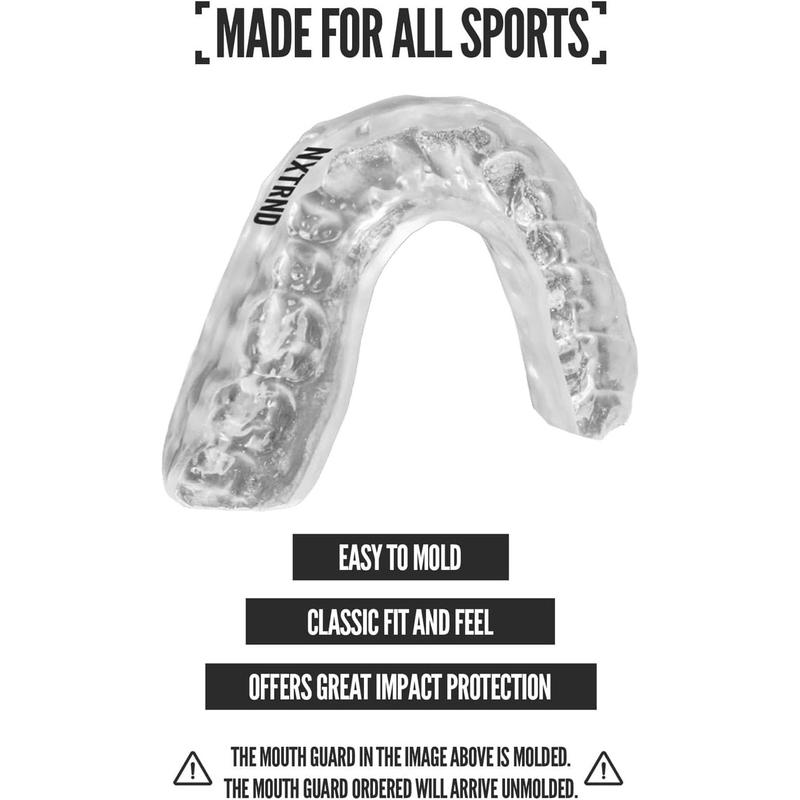 2 Pack Classic Mouth Guard for All Sports (Transparent)