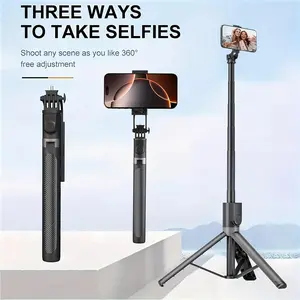71-inch Extendable Phone Selfie Stick ML2902349 360° Rotatable Wireless Remote Control Tripod for iPhone Android Travel Vlogging Live Streaming