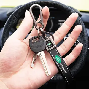 Embroidered Car Keychain for Land Rover, Stylish Automotive Accessory, Perfect Gift for Land Rover Owners, Durable and Elegant Design