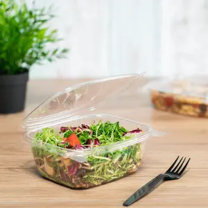 [200 ct] 32 oz Hinged Deli Container | PET
