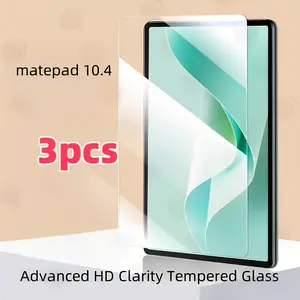3-Pack Huawei Matepad 10.4 Screen Protector, 9h Hardness, Anti-Scratch, HD Clear, Anti-Glare, Touch-Sensitive, Bubble-Free, Fingerprint Resistant