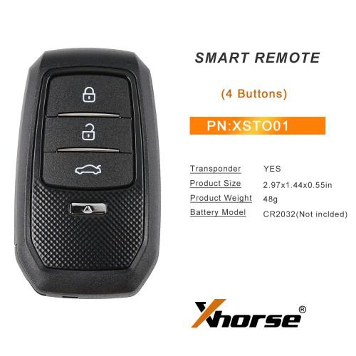 2026 Xhorse XSTO01EN TOY.T for Toyota XM38 Smart Key with Shell Support