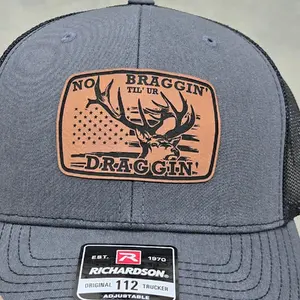 No Braggin til ur Draggin Richardson Patch Hat casual outdoor snapback cap trucker caps