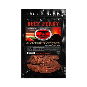 Volcanic Jalapeño Beef Jerky - Authentic Flavorful Beef Jerky with Natural Ingredients - Ideal for Snacking and Cooking