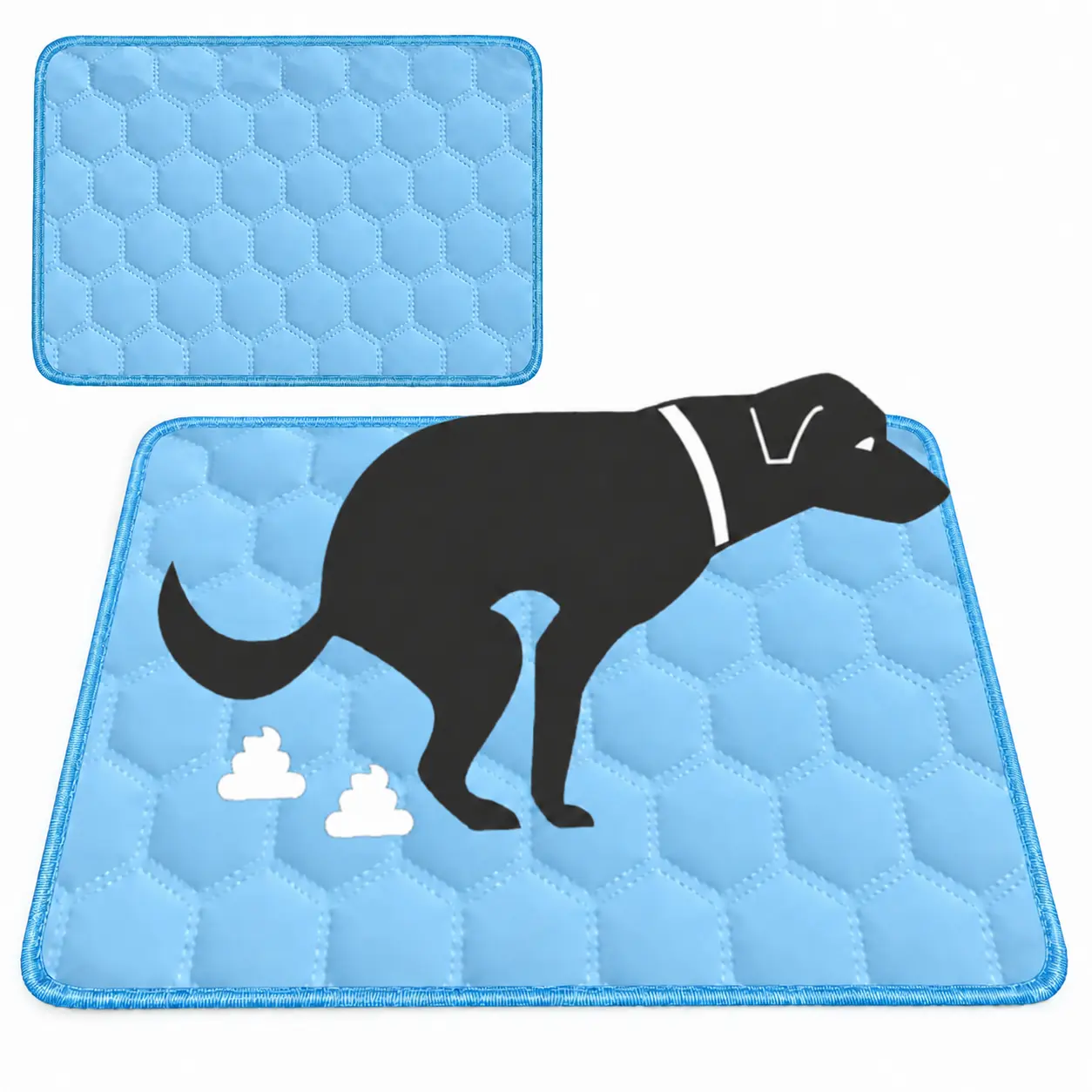 Washable Reusable Dog Training Polyester Single Mat, Absorbent Non-Slip Tear-Resistant Pet Pad for Extra-Small to Medium Puppies, Crates, Sofas, Floors, Pee Absorption, Hand or Machine Washable