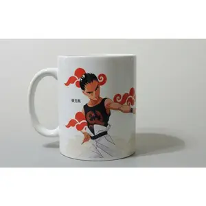 Gundam Wing Shenlong/WuFei Character Themed Ceramic Coffee Mug - Anime Engraved, Colorful Character, Cloud-Designed Reusable Durable Kitchenware Drinkware for Daily Use, Character Themed Mugs, Anime Engraved Mugs
