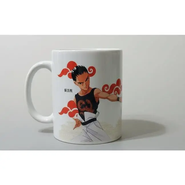 Gundam Wing Shenlong/WuFei Character Themed Ceramic Coffee Mug - Anime Engraved, Colorful Character, Cloud-Designed Reusable Durable Kitchenware Drinkware for Daily Use, Character Themed Mugs, Anime Engraved Mugs