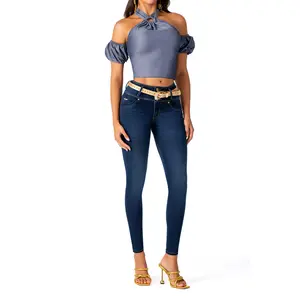 1752 JEANS COLOMBIANO DELUXE High-Quality Comfortable Fit Jeans for Everyday Wear & Special Occasions Enhance Silhouette Define Butt Area