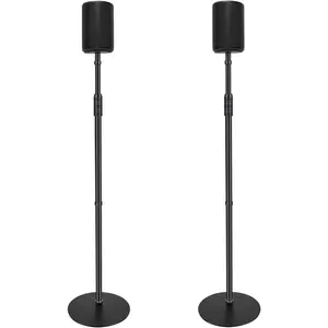 Speaker Stands for Sonos Era 100 or Era 100 SL,Adjustable Height from 33" to 47",Easy DIY Assembly,HD-628,2 Packs,Black