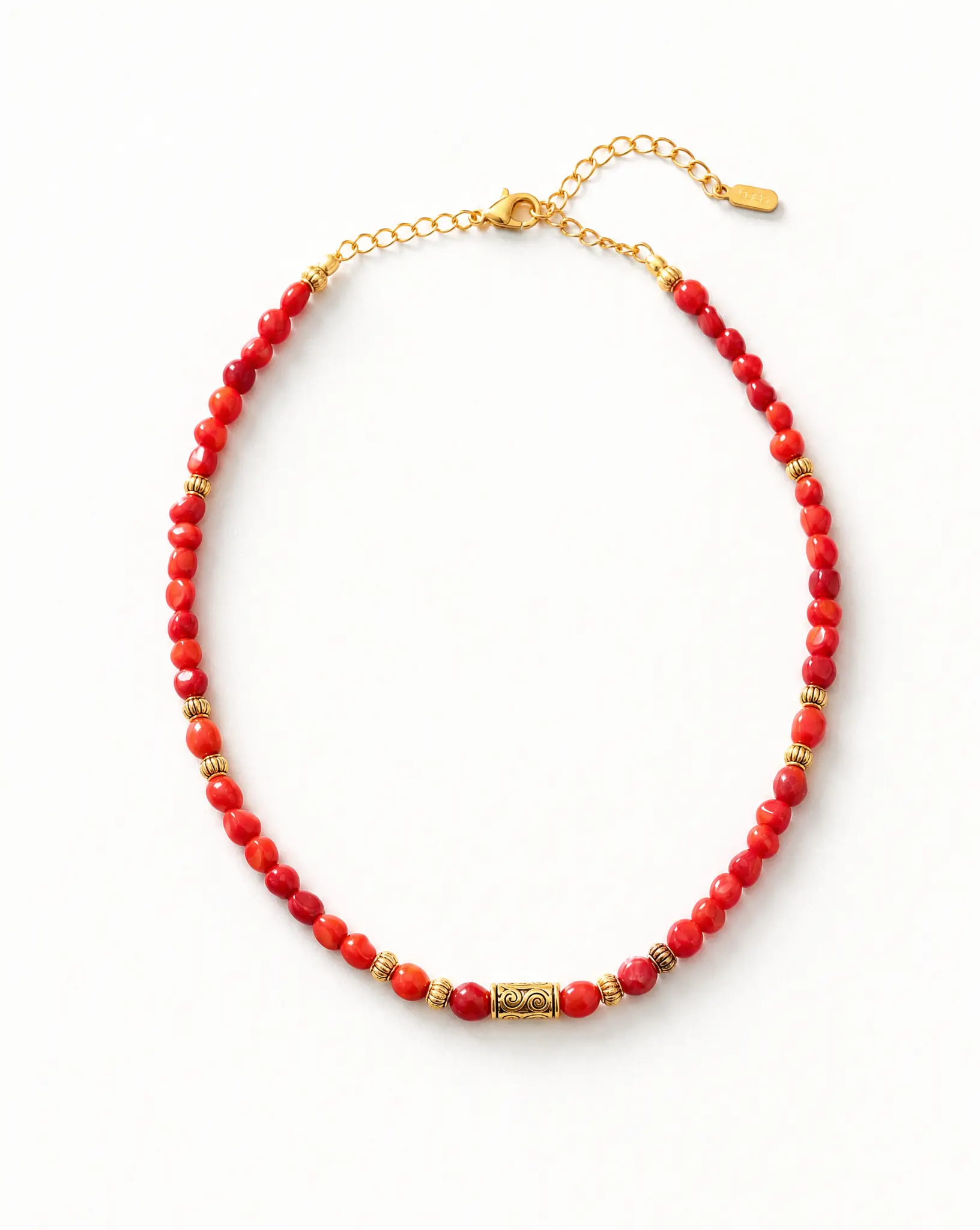 Orange Coral Necklace