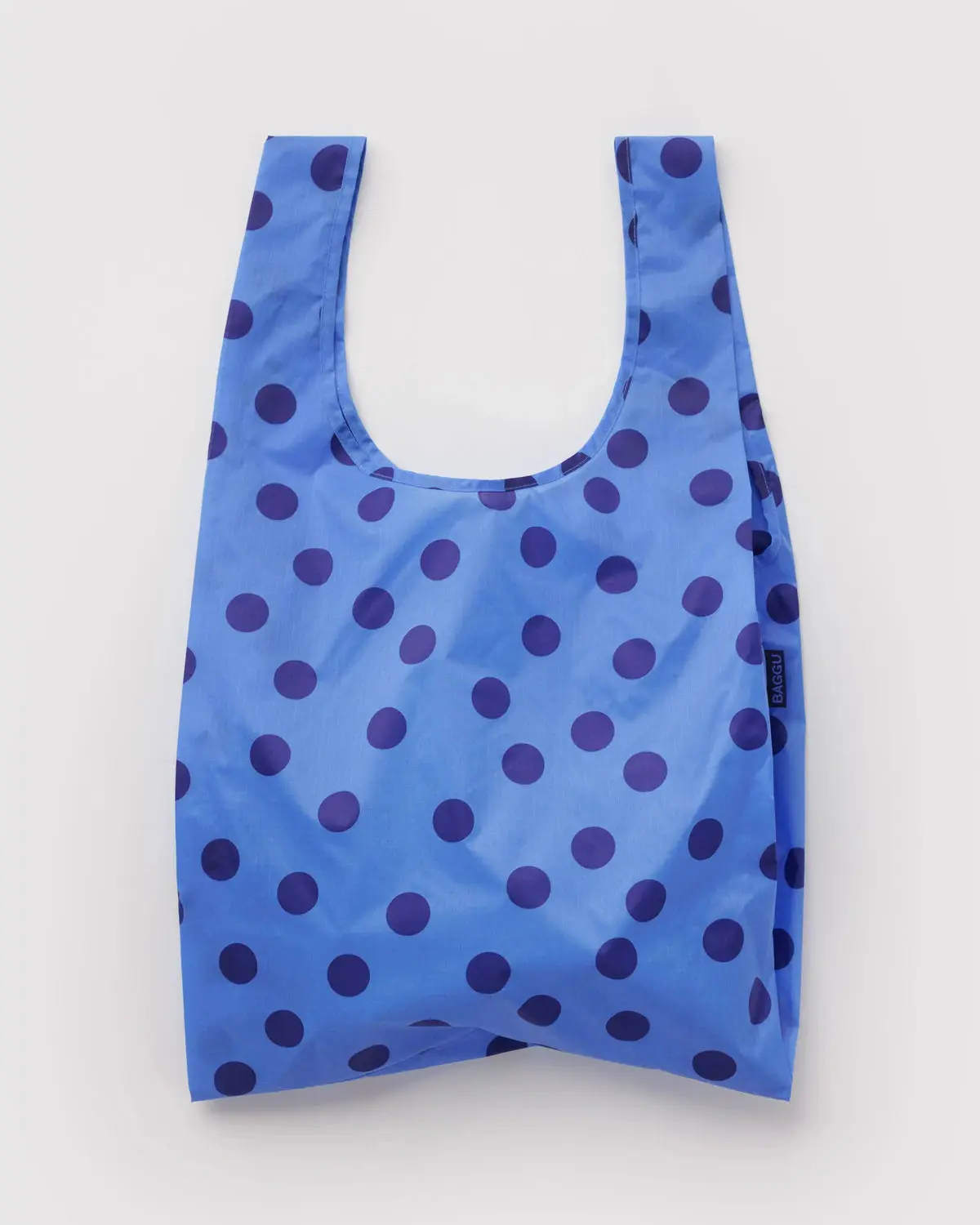 BAGGU- Standard Reusable Shopping Bag Blue Polka Dot