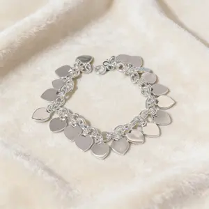1PC high quality bracelet,Love Bracelet Thick Chain OT Buckle Bracelet Trendy Valentine's Day gift Jewelry Fashionable Heart Charms for LOVE Style