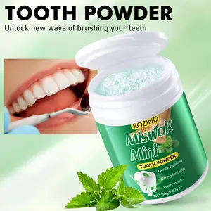 Rozino Miswak Mint Tooth Powder - Gentle Cleaning & Fresh Breath - 80g - For Oral Hygiene Support - No Harsh Chemicals