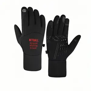 1 pair with Netball Because ing is Hard winter gloves Touchable gloves Touch Screen Soft Touch Cold Weather unisex sports gloves Warmest birthday gifts keep warm