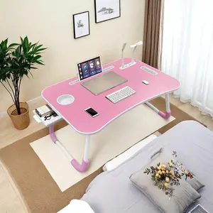 Portable Folding Laptop Bed Desk with USB Ports, Cup Holder & Storage Drawer | Ergonomic Lap Tray Table for Work, Study, Gaming & Reading | Space-Saving Desk for Bed, Couch & Home Office | Must-Have for Dorm Rooms & Remote Workers
