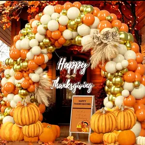 Multi Color Latex Balloon Arch Kit for Thanksgiving Party Decoration and Backdrop