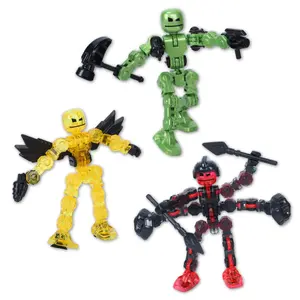 Klikbot Galaxy 3 Pack: Poseable Action Figures with Accessories