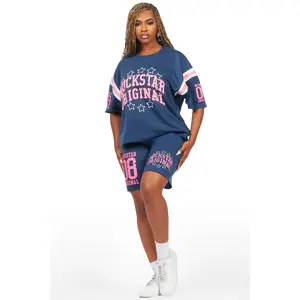 Ronnica Navy T-Shirt Short Set
