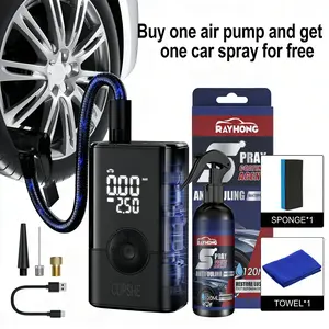 [2026 Winter Essential] CUPSHE 150PSI Cordless Tire Inflator 3X Fast Portable Air Pump with Auto-Stop & Large Digital Gauge for All Vehicles & Inflatables Car Repair Tools