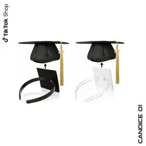 Graduation Cap Headband, Firm Anti-fall Hair Band for Graduation Cap, Graduation Gifts Hat Accessories