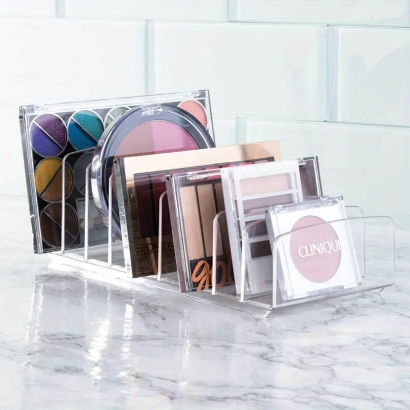 Eyeshadow Palette Makeup Organizer, 7 Section Eyeshadow Storage Holder, Cosmetic Organizer for Vanities, Bathroom Countertop, Cabinets, Makeup Organizer Box, Cosmetics Organizer Storage