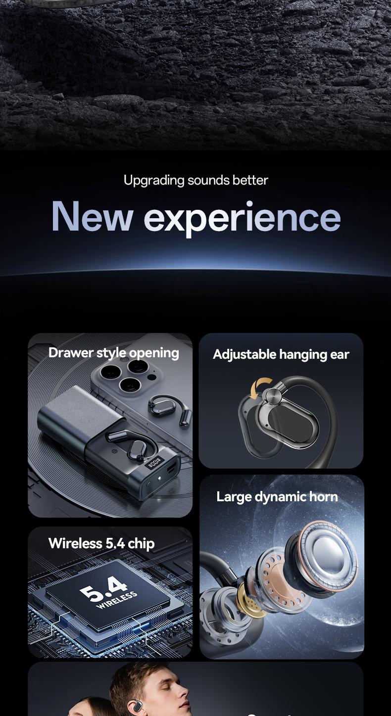 Bluetooth Earbuds with Smartphone Charging Support 45 Hours Playtime HiFi Bass ENC Noise Cancelling Bluetooth 6.0 Sport Design