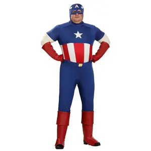 Plus Size Premium Captain America Costume for Men