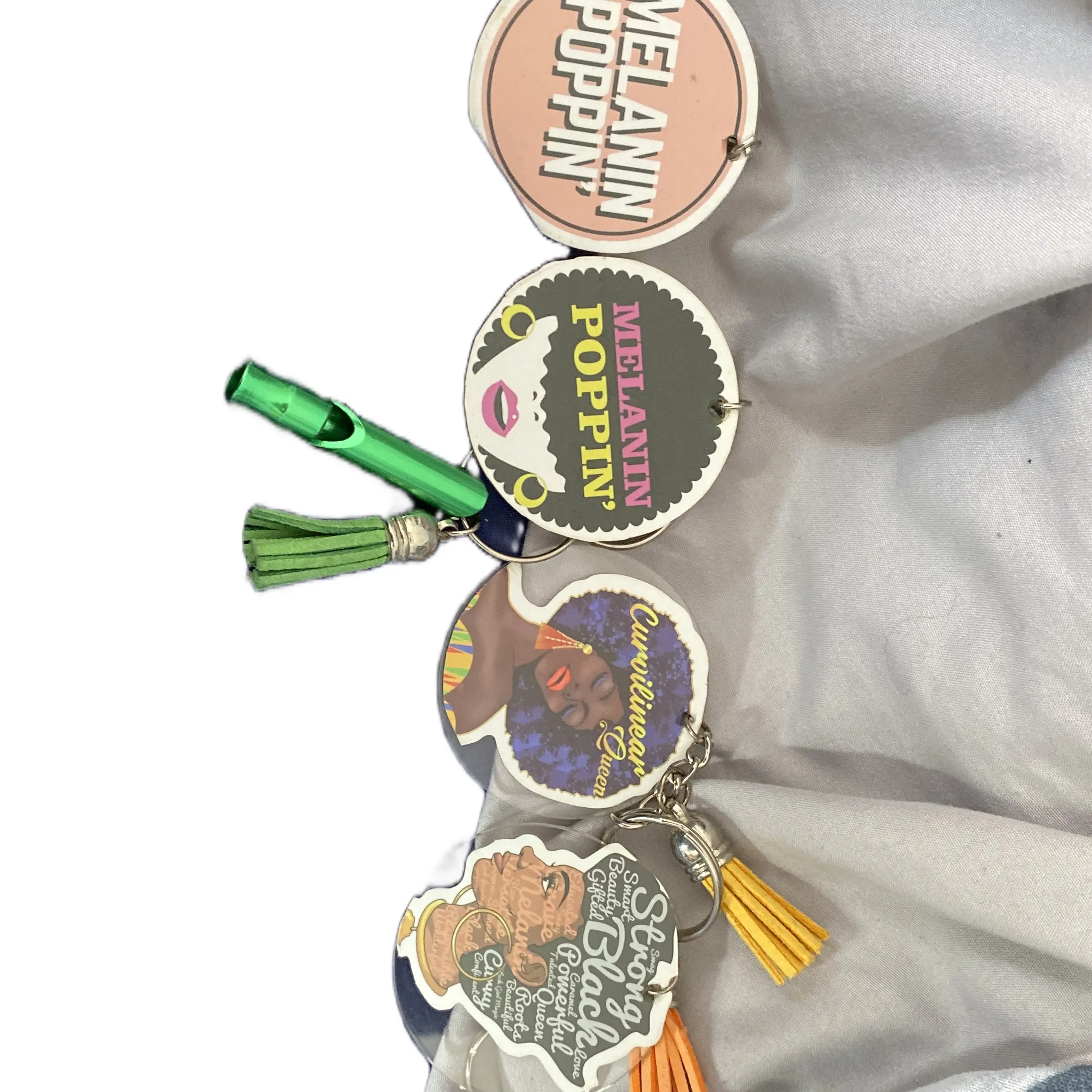 Black gurl magic keychains.