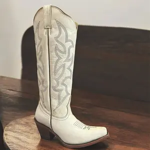 Women’s Camila Deniro White Knee High Boots
