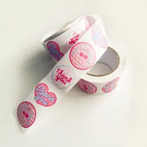 Thank You Sticker Rolls | 2" Matte | Bows & Checks