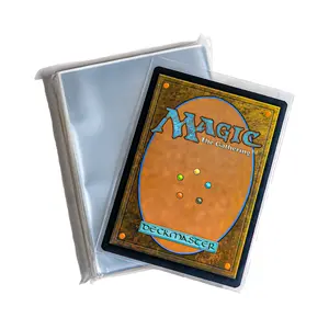 Penny Sleeves (100-pack) Clear, Soft Card Sleeves for TCG & Trading Cards - Standard Size - MTG, Pokemon, Digimon, Lorcana, One Piece, Kpop Photocards