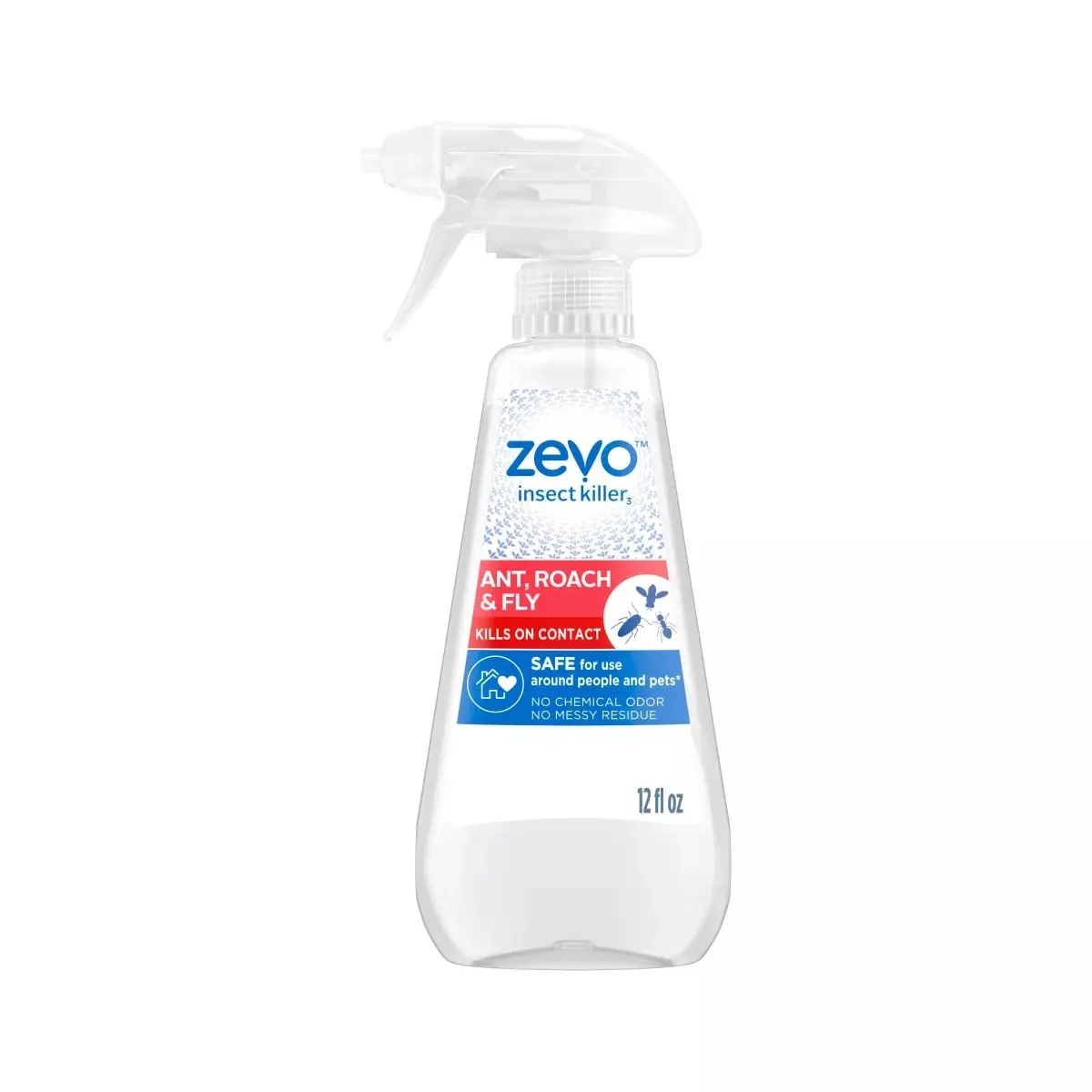 Zevo 103741 Multi-Insect Trigger Spray - 12 oz Insect-Control, Roach-Control, Ant & Fly Targeter, Nerve Receptor Targeting, Household Supplies, Pack of 6
