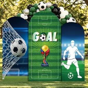 Football Pattern Arch Set for Multiple Scenes, Elastic Arch Background Cover, Various Colors, Ideal for Weddings, Parties, Birthdays, Football Events