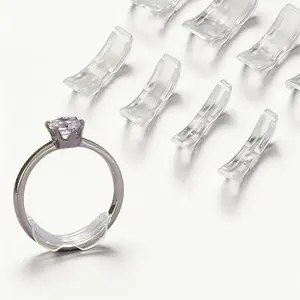 Silicone-PVC Ring Sizer Adjuster, Invisible Resizing Spacer, Anti-Slip Jewelry Size Reducer Tool for Loose Rings to Achieve Tighter, Better Fit