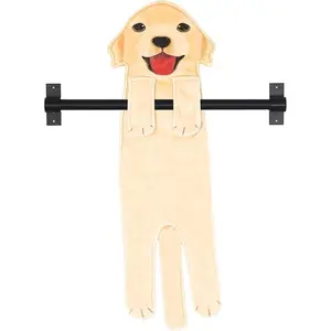 Golden Retriever Dog Hand Towels - Funny, Absorbent Face & Bath Towels for Kitchen, Bathroom Decor - Gifts for Dog Lovers, Housewarming, Birthday