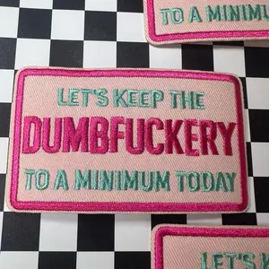 Dumb Iron on Patches Dumb Iron on Patches