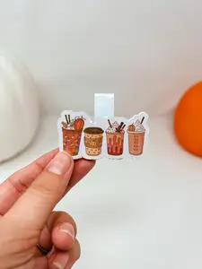 Fall Coffees Magnetic Bookmark