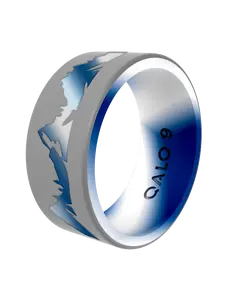 Men's Metallic Frostline Ridge Strata Ring Men's Metallic Frostline Ridge Strata Ring