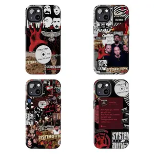 System Of A Down Collage Phone Case Collection For iPhone, Smasung & Google Pixel, SOAD Metal Rock Band Cover Cellphone, Mrech Gift For Fans