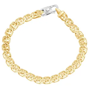Men's Designer Mariner Link 14k Gold (23gram) or Platinum (37gram) 7mm Bracelet 8.5"
