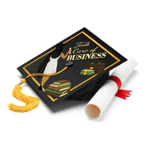 Took Care of Business Graduation Cap Topper