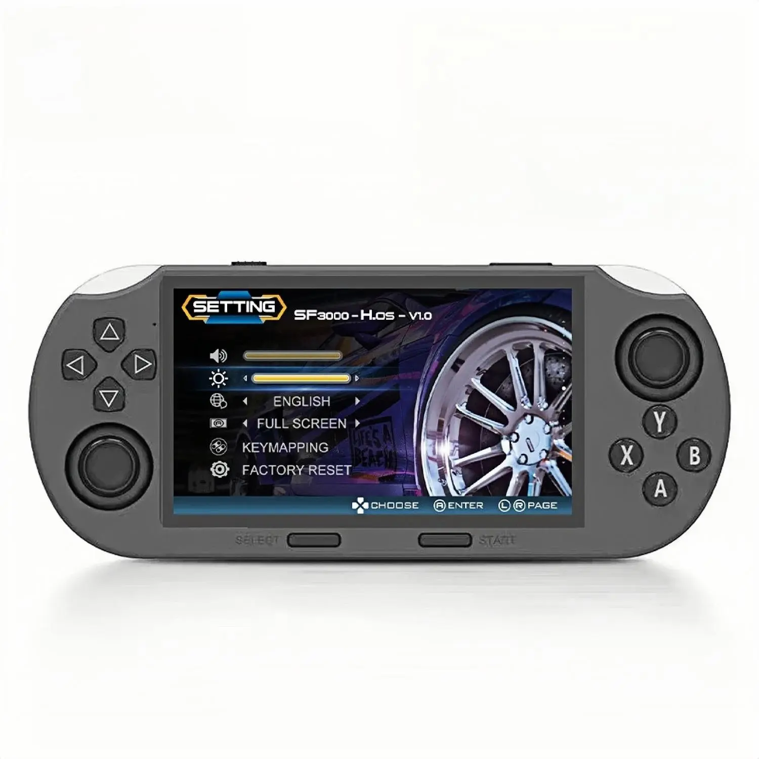 Portable Handheld Game Console, 4.5 Inch IPS Screen Retro Video Game Player for PS1/GBA/SFC/MAME, Rechargeable Handheld, Boys & Men gifts, Handheld Gaming Console