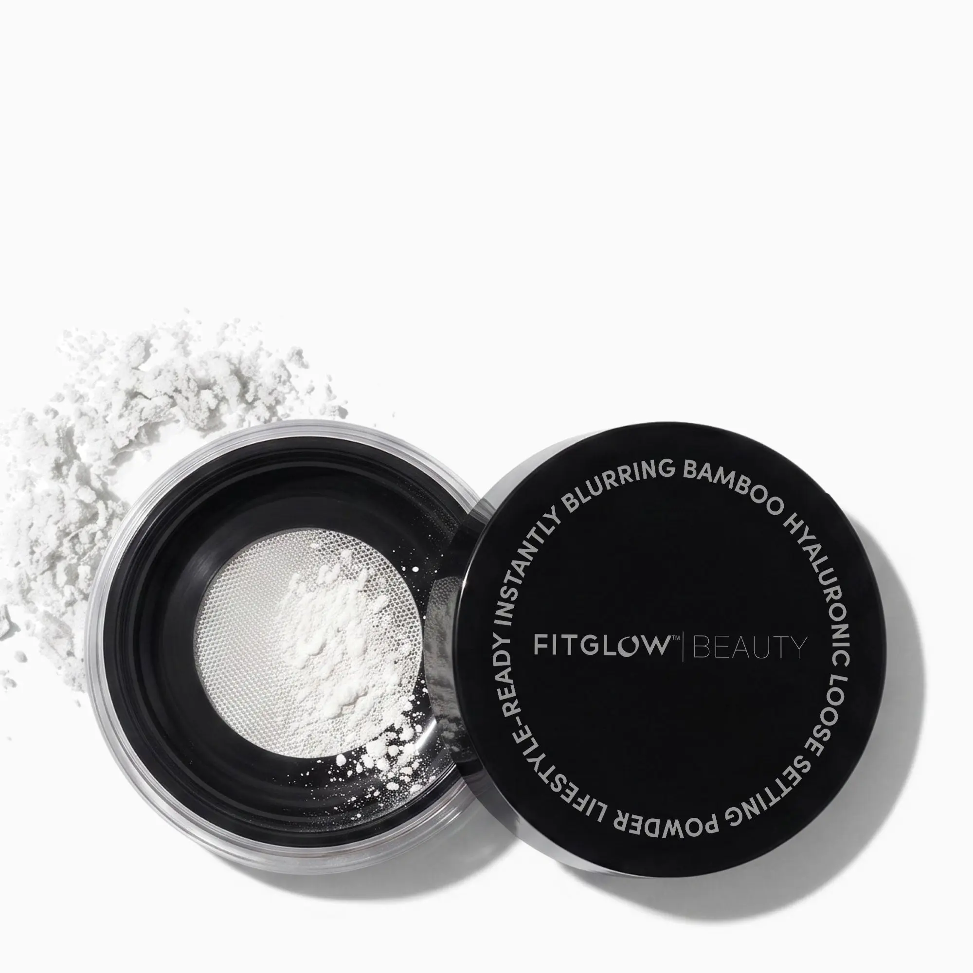 Fitglow Beauty Bamboo Hyaluronic Loose Setting Powder – Blurring, Oil Control & Hydrating