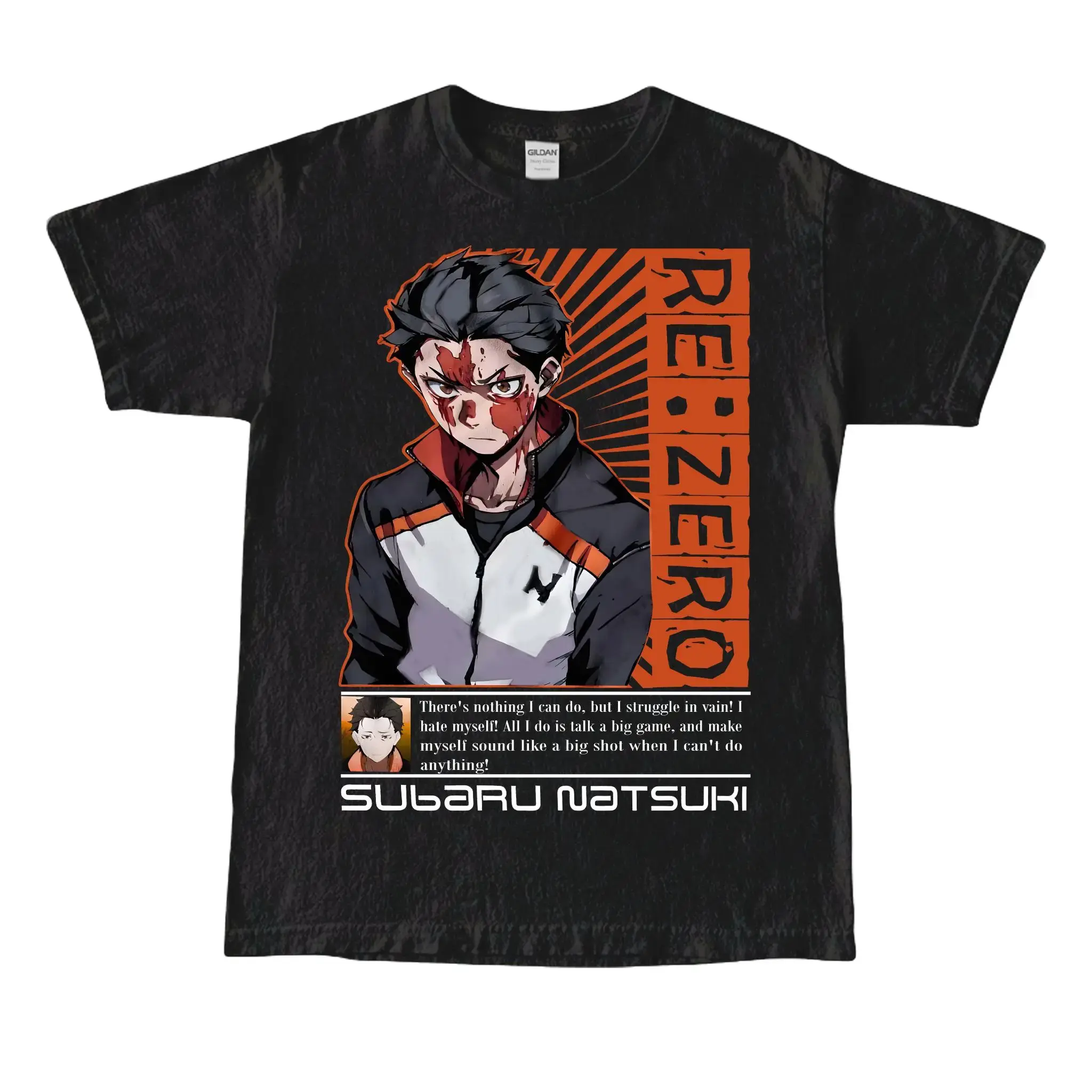 Re:Zero Shirt, Re Zero T-shirt, Emilia, Ram, Subaru, Japanese Manga, Anime Tee Top