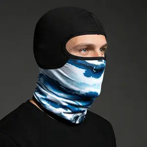 Unisex Camouflage Printed Balaclava Hat, Breathable Comfort Face Mask, Outdoor Tactical Cycling Sunscreen Dustproof Headgear