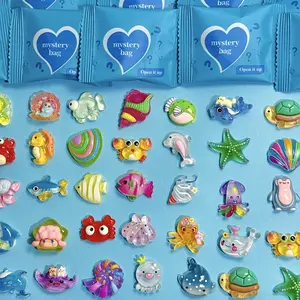 Night Glow Ocean Animal Blind Bag Gift, Kindergarten Student Reward, Children Early Education Science Toy, Cute Cartoon Resin Accessories