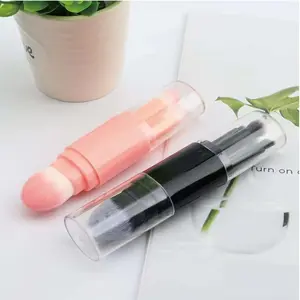 5-In-1 Makeup Brush Set Portable Double-Headed Loose Powder Brush With Cover Eyeshadow,belle brush