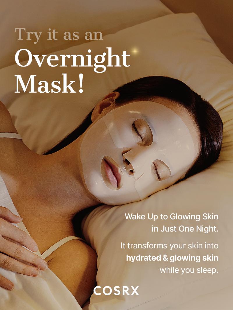 [COSRX Official] MY MORNING GLOW Advanced Snail Mucin Glass Glow Hydrogel Mask (3 sheets) | OVERNIGHT COLLAGEN MASK WITH 25% SNAIL MUCIN & COLLAGEN glowing skin